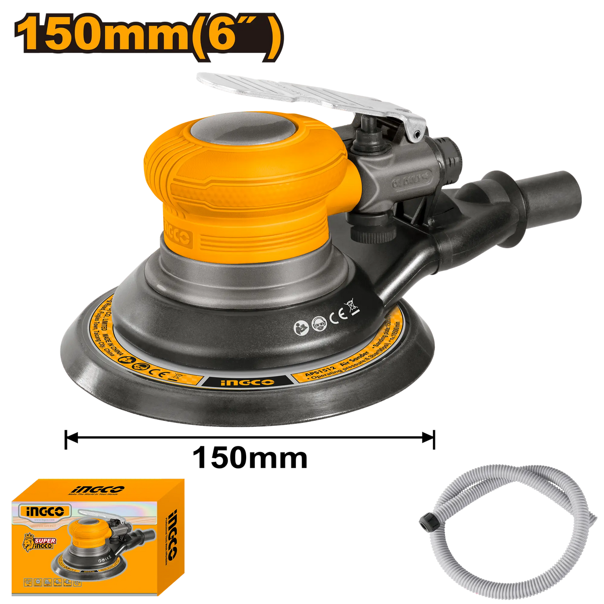 LIJADORA NEUMATICA 6″ 10500RPM