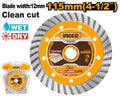 Disco diamante turbo 4-1/2" industrial