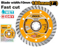 Disco diamante turbo 7" profesional