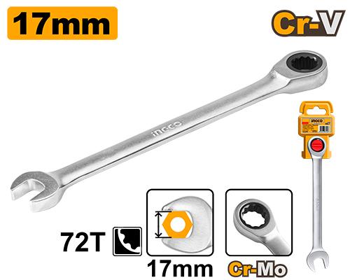 Llave mixta ratchet 17mm