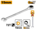 Llave mixta ratchet 19mm