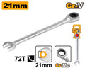 Llave mixta ratchet 21mm