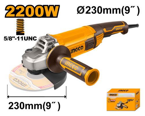 Amoladora angular 9" 2200W 6600RPM