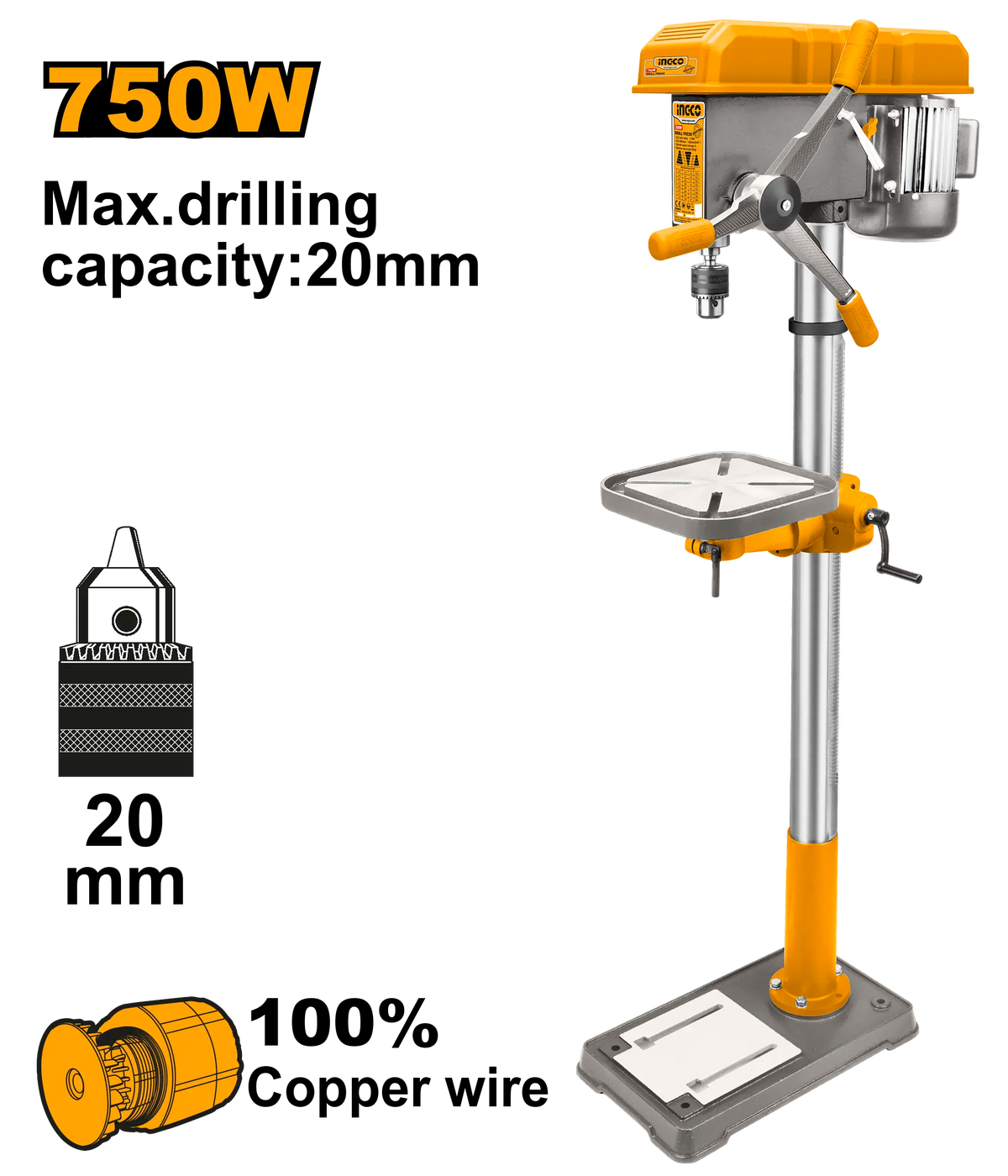 TALADRO DE BANCO 750W