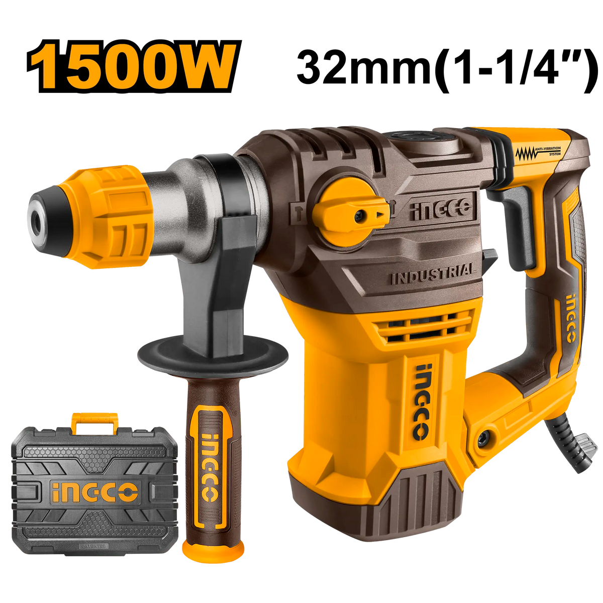 TALADRO ROTOMARTILLO SDS PLUS 1500W